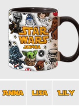 Load image into Gallery viewer, Personalized Star Wars Accent Mug Custom Name Gift for Kids

