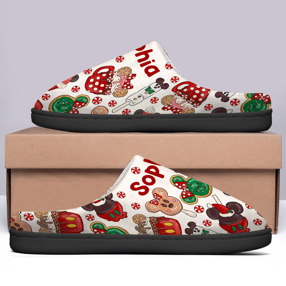 Personalized Cozy Slippers with Custom Design for Kids and Adults