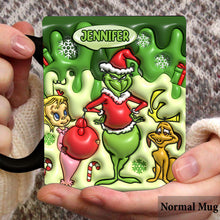 Load image into Gallery viewer, Personalized Merry Grinchmas Mug Custom Name Christmas Gift
