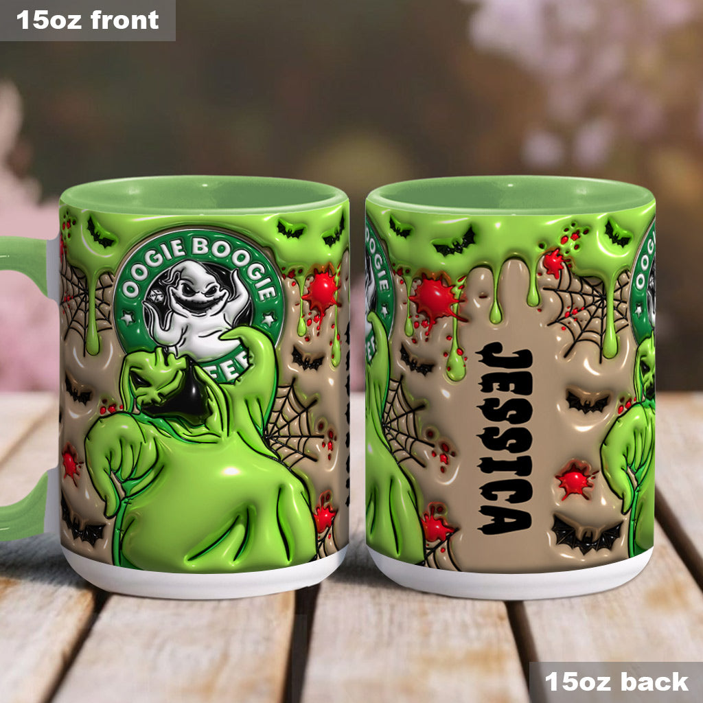 Personalized Grinch Accent Mug Custom Name Unique Christmas Gift