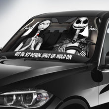 Load image into Gallery viewer, Personalized Nightmare Car Sunshade Custom Names Gift for Couple
