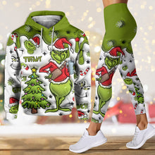 Load image into Gallery viewer, Personalized Grinch Hoodie and Leggings Set Christmas Gift
