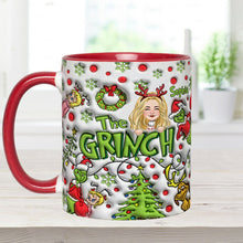 Load image into Gallery viewer, Personalized The Grinch Accent Mug Custom Name Christmas Gift

