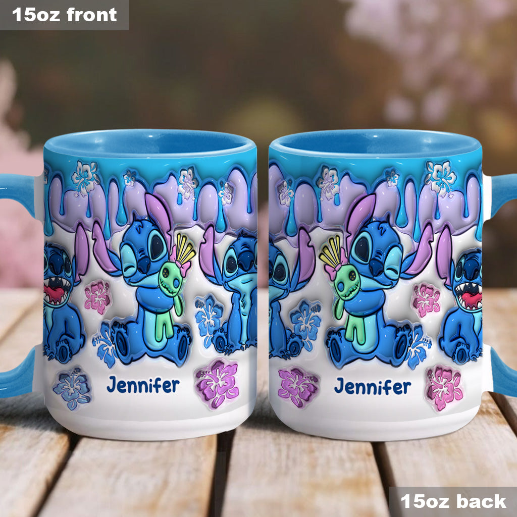 Personalized Ohana Accent Mug Custom Name Gift for Mom/Dad