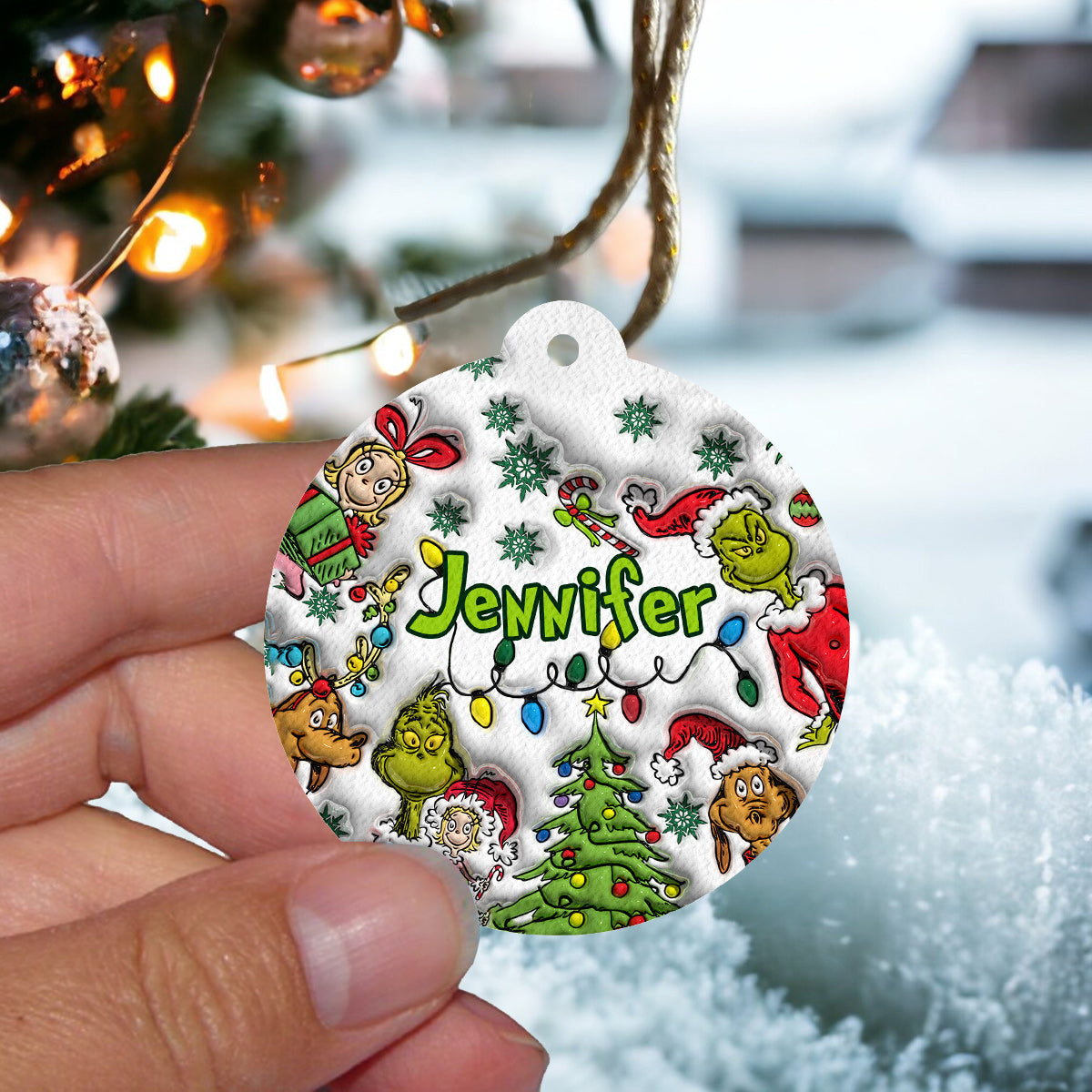 Personalized Christmas Air Freshener Custom Name Gift
