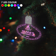 Load image into Gallery viewer, Personalized LED Acrylic Ornament with Custom Name for Christmas
