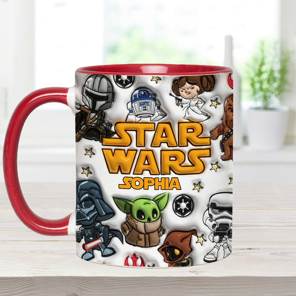 Personalized Star Wars Accent Mug Custom Name Gift for Kids