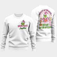 Load image into Gallery viewer, Personalized Grinchy On The Inside Christmas Ugly Sweater Gift
