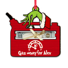 Load image into Gallery viewer, Personalized Gas Money Christmas Ornament Custom Gift for Friend
