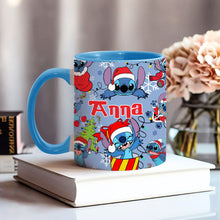 Load image into Gallery viewer, Personalized Ohana Accent Mug Custom Name Christmas Gift
