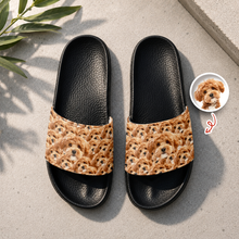 Load image into Gallery viewer, Personalized Pet Face Slide Sandals Custom Photo Gift for Dog Lovers
