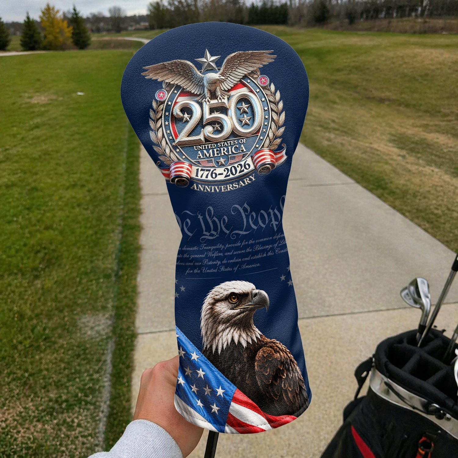 Personalized Golf Head Cover 250th Anniversary Golf Gift