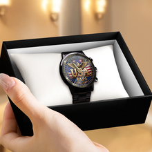 Load image into Gallery viewer, Personalized Family Photo Wrist Watch Custom Gift for Dad
