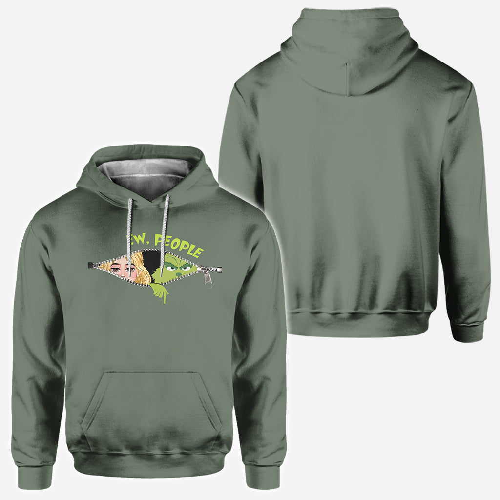 Personalized Green Mischief All-Over Christmas Shirt Gift