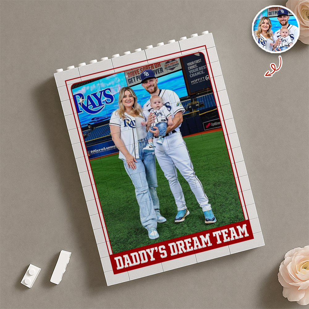 Custom Family Photo Building Block Set Personalized Gift