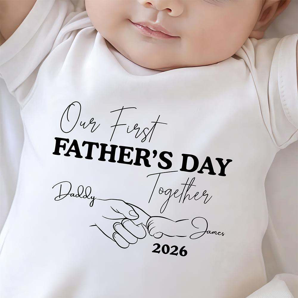 Personalized Matching Father & Child T-Shirt Set Gift