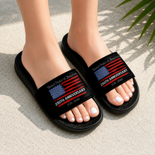 Load image into Gallery viewer, Personalized Eagle Slide Sandals 250th Anniversary Gift for Dad
