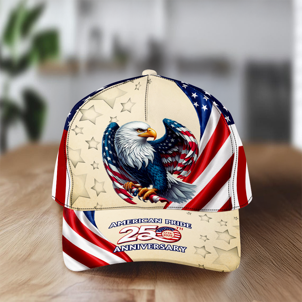 Personalized Eagle Cap Patriotic Gift for Dad 4th of July