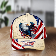 Load image into Gallery viewer, Personalized Eagle Cap Patriotic Gift for Dad 4th of July
