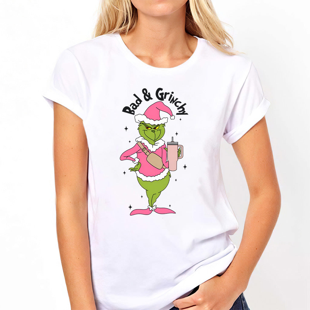 Personalized Grinch Christmas T-shirt and Hoodie Gift for Mom
