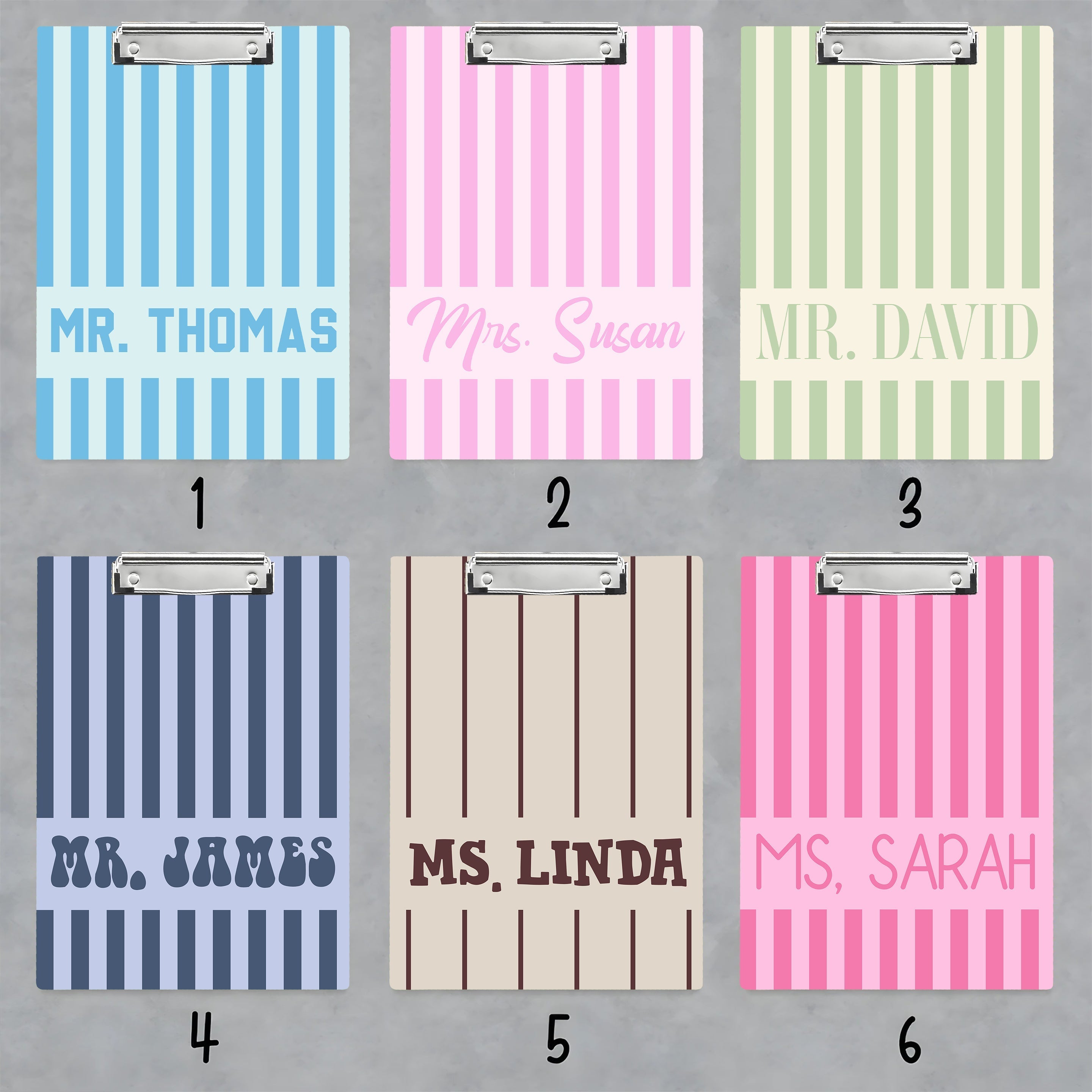Personalized Teacher Clipboard Custom Name Gift for Educators