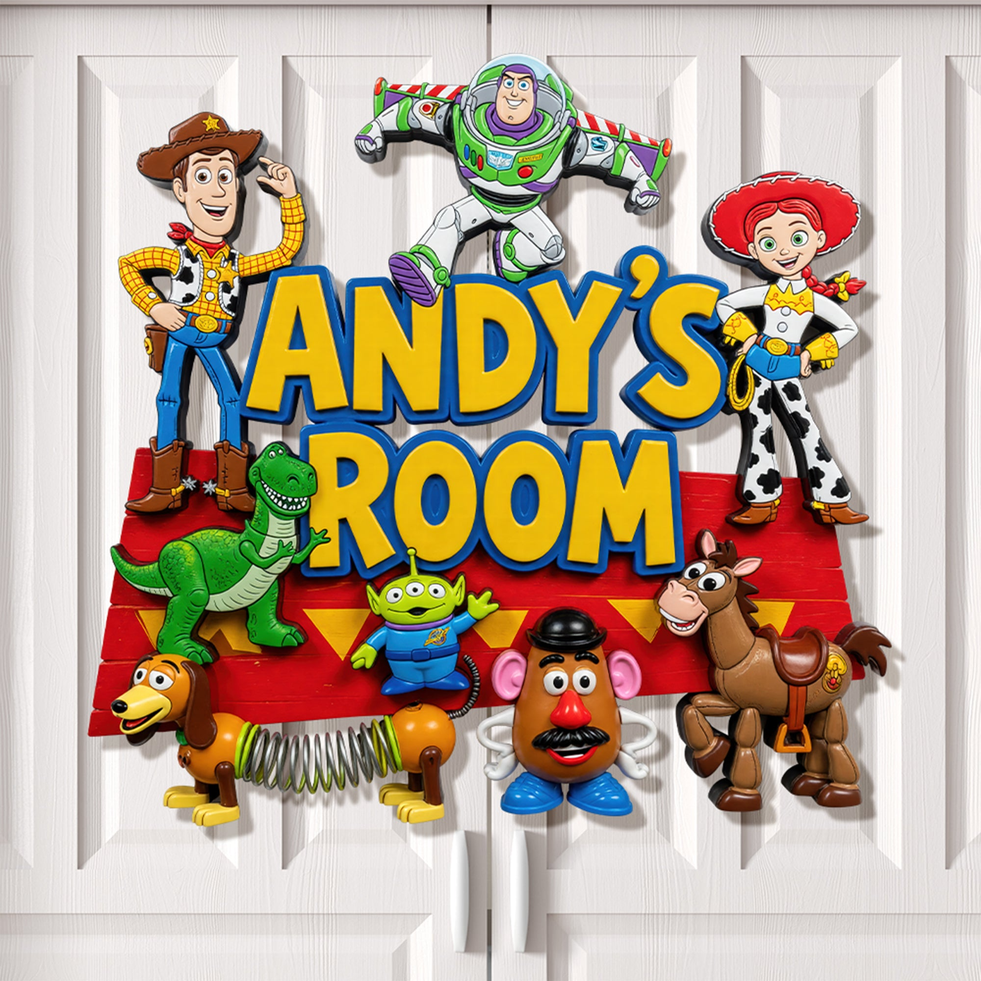 Personalized Andy's Room Wood Sign Custom Gift for Kids