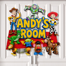 Load image into Gallery viewer, Personalized Andy's Room Wood Sign Custom Gift for Kids
