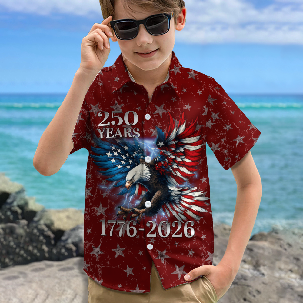 Personalized Hawaiian Shirt for Kids | 250th Anniversary Gift