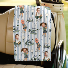 Load image into Gallery viewer, Personalized Funny Face Golf Towel Custom Photo Gift for Dad
