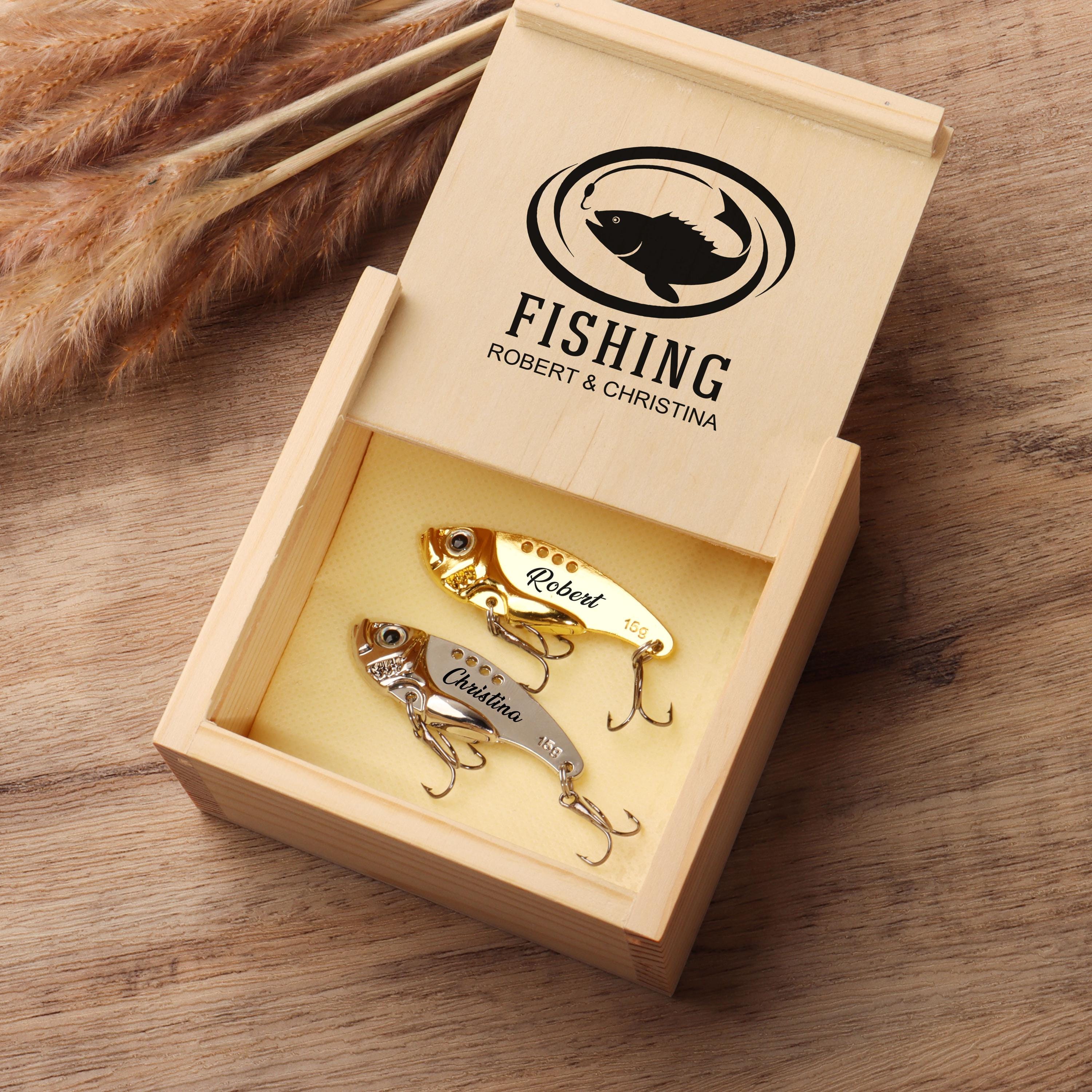Personalized Engraved Fishing Lure Gift for Dad - Custom Name