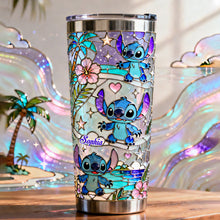 Load image into Gallery viewer, Personalized Tropical Beach Tumbler with Custom Name Gift for Her
