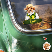 Load image into Gallery viewer, Personalized Dog Cat Photo Car Window Decal Sticker Gift for Dad
