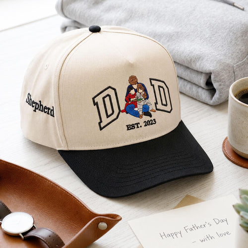 Personalized Embroidered Dad Trucker Hat Custom Gift for Father's Day