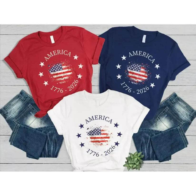 Vintage USA Flag T-Shirt Personalized Gift for 4th of July