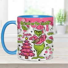 Load image into Gallery viewer, Personalized Grinch Accent Mug Custom Name Holiday Gift
