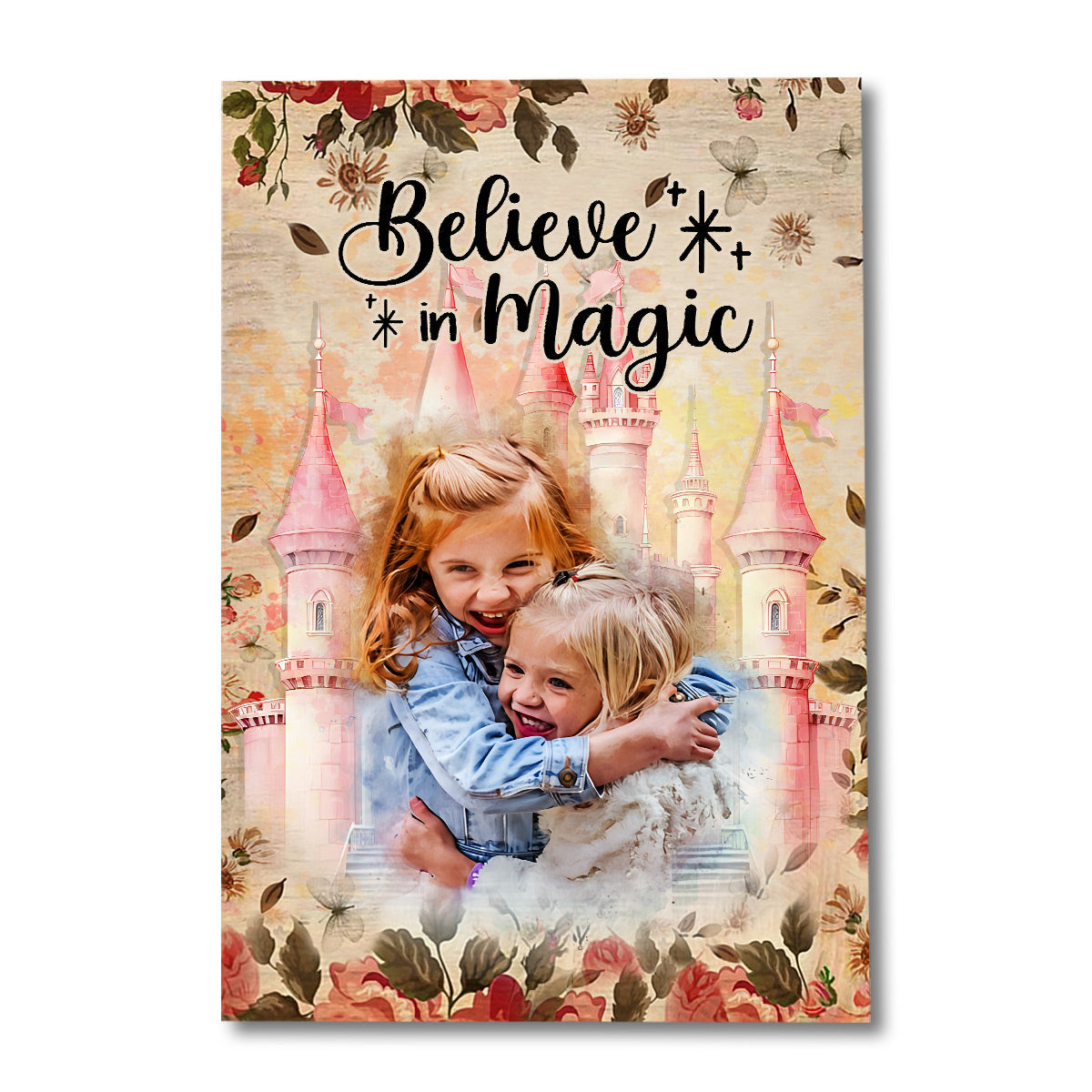 Personalized Believe In Magic Canvas Poster Gift for Kids