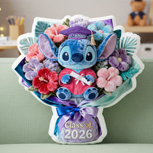 Load image into Gallery viewer, Custom Graduation Flower Bouquet Pillow Personalized Gift for 2026 Grad
