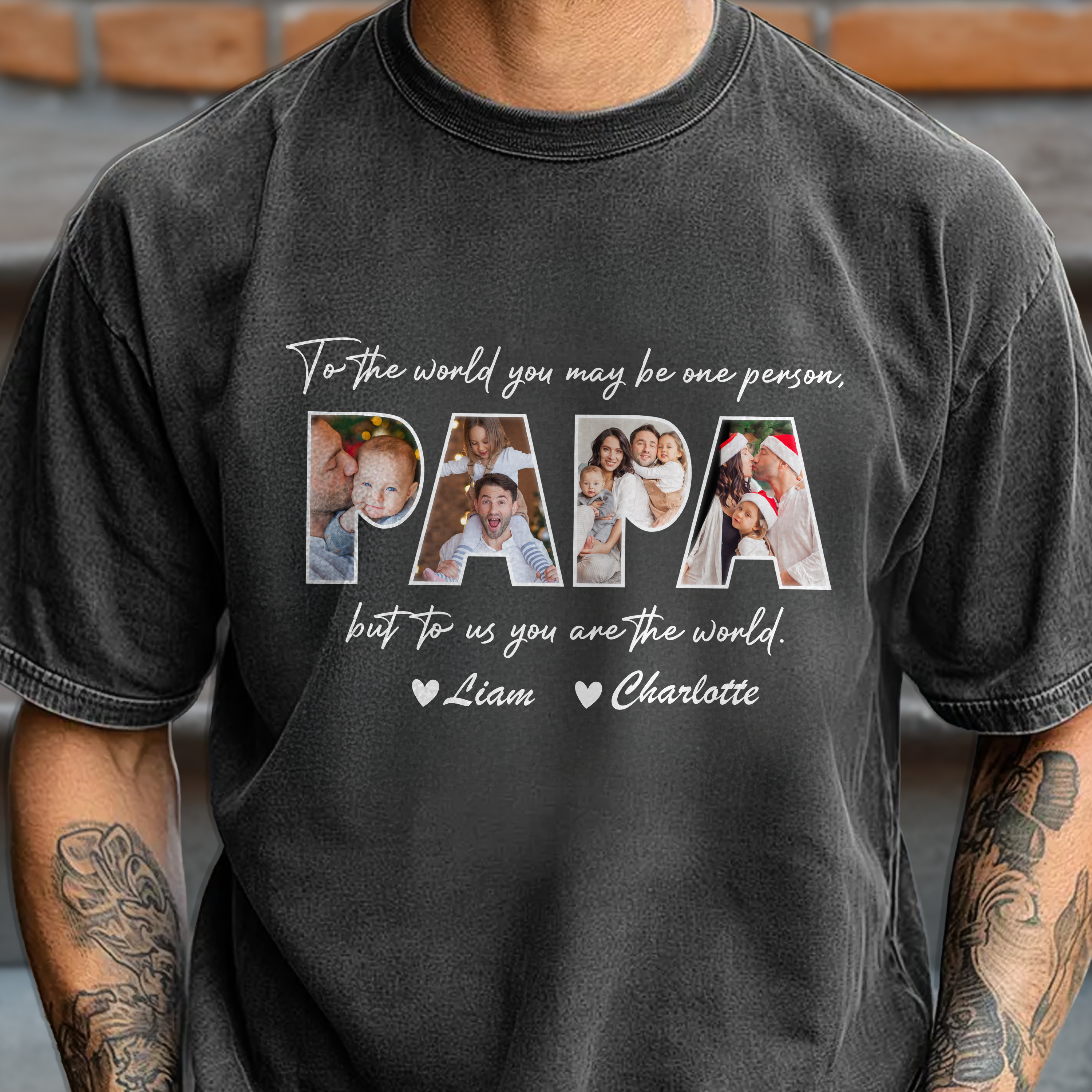 Custom Photo Comfort Shirt Gift for Dad Father's Day