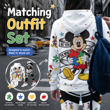 Load image into Gallery viewer, Personalized Autism Awareness Hoodie &amp; Leggings Set for Her
