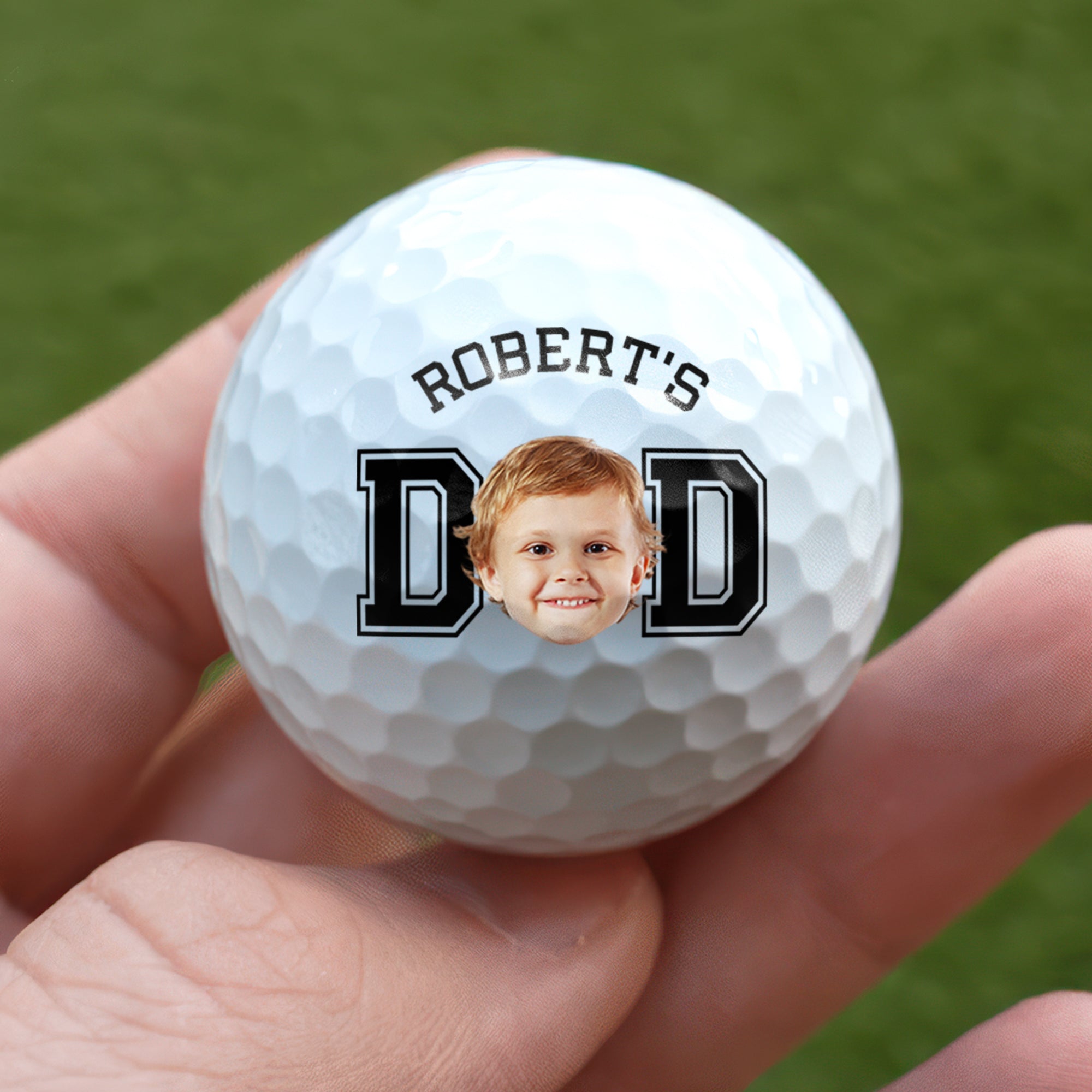 Personalized Photo Golf Ball Gift for Mom & Dad Custom Keepsake