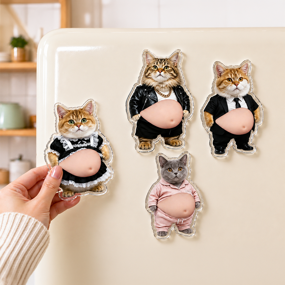 Personalized Funny Photo Squishy Fridge Magnet Gift for Dog Lovers