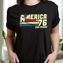 Load image into Gallery viewer, Patriotic 250 Years Vintage T-Shirt Custom Name Gift
