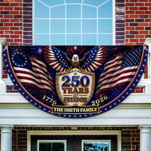 Load image into Gallery viewer, Personalized Family Name Patriotic Flag Custom 250th Birthday Gift
