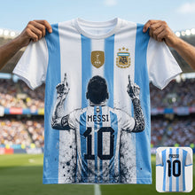 Load image into Gallery viewer, Personalized Argentina Soccer T-Shirt with Custom Name for Football Lovers

