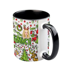 Load image into Gallery viewer, Personalized The Grinch Accent Mug Custom Name Christmas Gift
