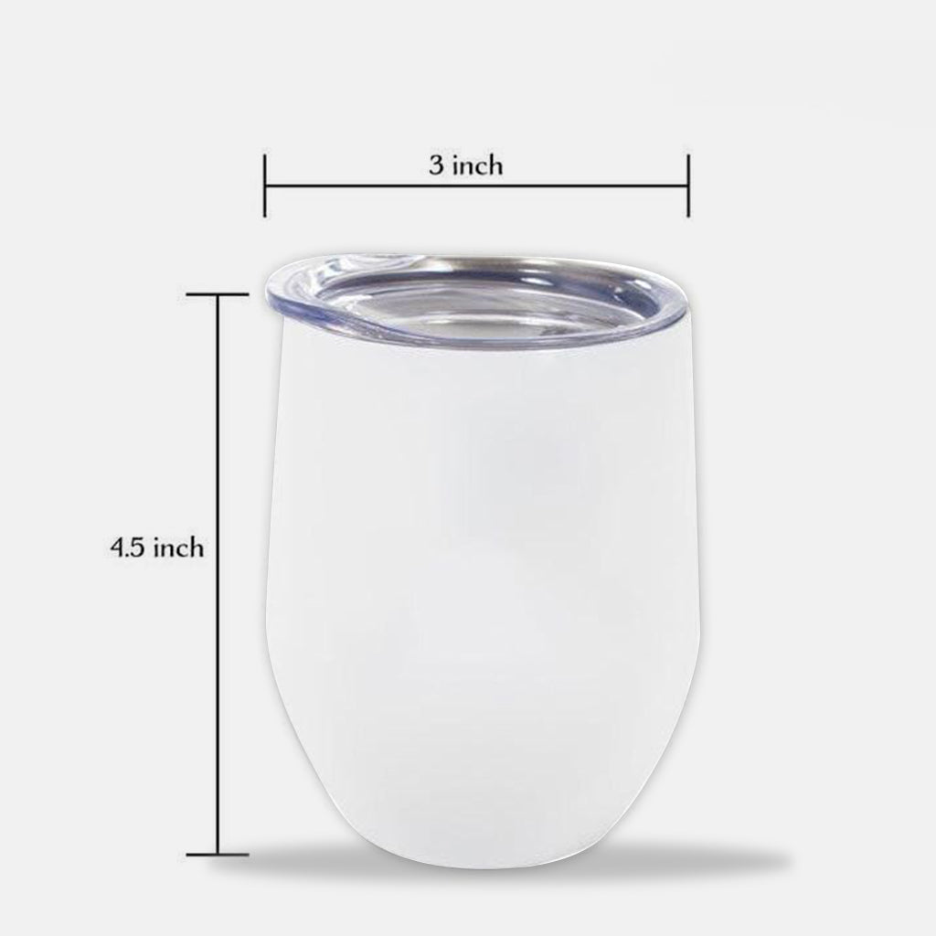 Personalized Wine Tumbler with Fun Disney Print Gift for Mom