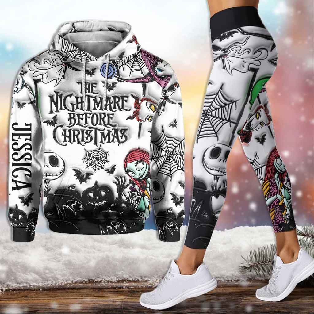 Personalized Nightmare Before Christmas Hoodie & Leggings Set