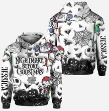 Load image into Gallery viewer, Personalized Nightmare Before Christmas Hoodie &amp; Leggings Set
