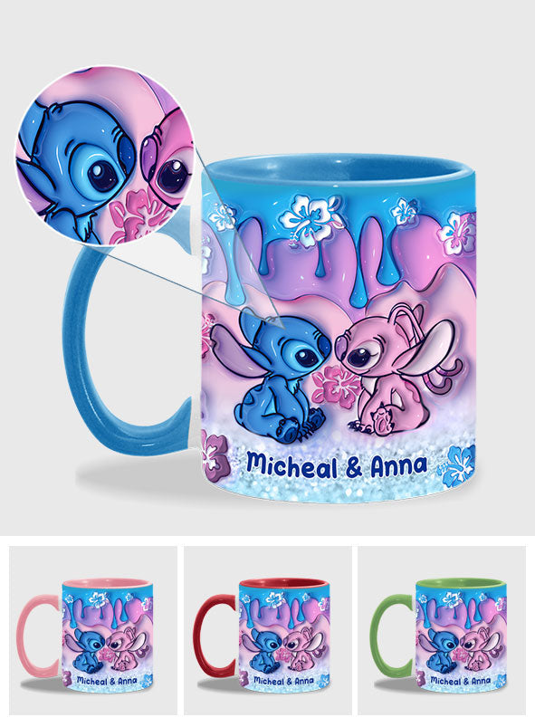 Personalized Ohana Accent Mug Unique Gift for Couples