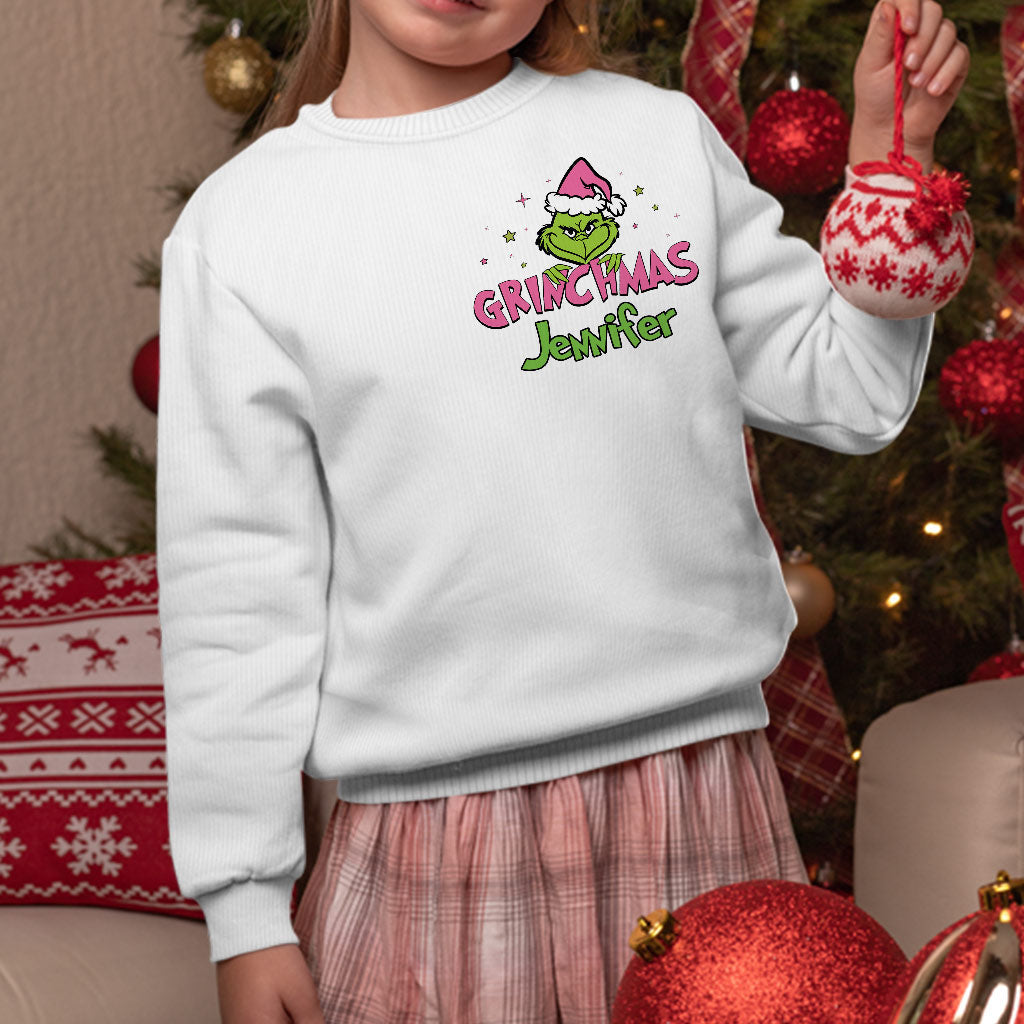 Personalized Grinchy On The Inside Christmas Ugly Sweater Gift